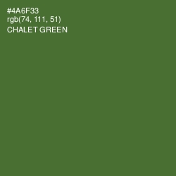 #4A6F33 - Chalet Green Color Image